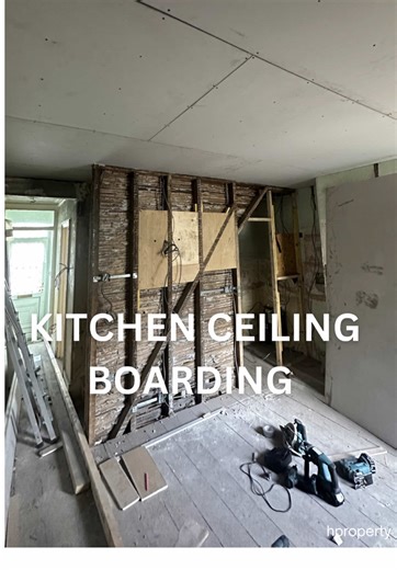 Transforming the Kitchen Ceiling with Plasterboarding