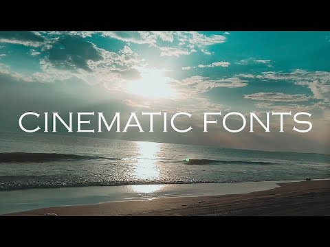 5 Cinematic Fonts for free | Adobe Premiere Pro 2020