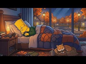 Autumn Night Sleep 💤 Relaxing Autumn Lofi 🍂 Cozy Lofi Beats for Deep Sleep