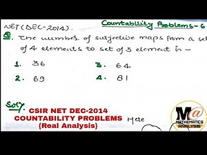 #Countability || Countable and Uncountable problem || Net Dec - 2014