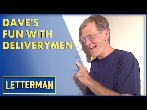 Dave's Hidden Camera Fun With Deliverymen | Letterman