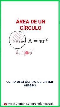 Area of ​​a circle #maths #mathematics #area #circle