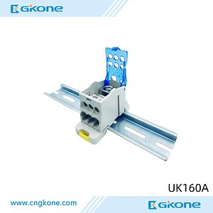 [Hot Item] Ukk 160A One in Multiple-out Distribution Box DIN Rail Terminal Blocks Universal Wire Connector