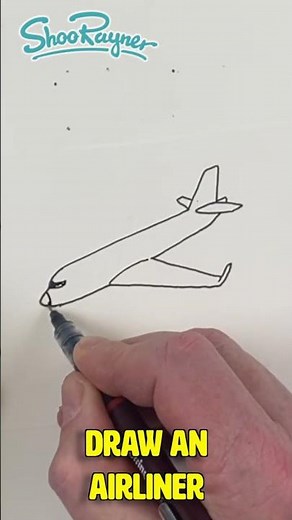Draw a Passenger Aircraft in under a Minute!