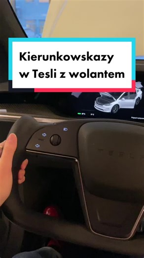Kierunkowskazy w nowych Teslach Model X i Model S 🤯 #teslaplaid #teslamodelxplaid #evrent #kierunkowskazy #damarispośpiech