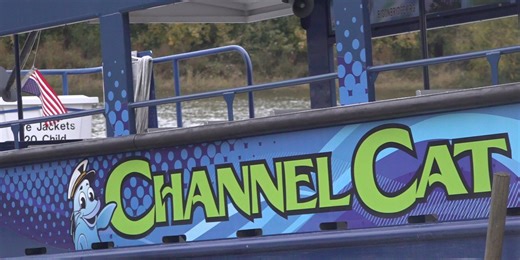 Channel Cat Water Taxi boats removed from river for winter maintenance