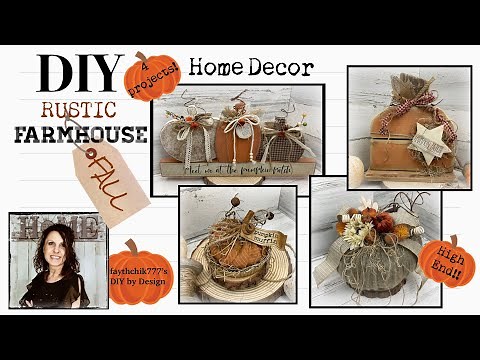 DIY Rustic Farmhouse Fall Crafts | DIY Fall Crafts | DIY Pinterest Inspired Fall Home Decor 2022