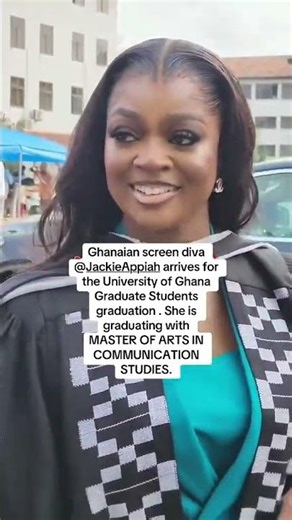 Ghana's screen diva Jackie Appiah graduated with MASTER OF ARTS IN Communication.#jackieappiah #news