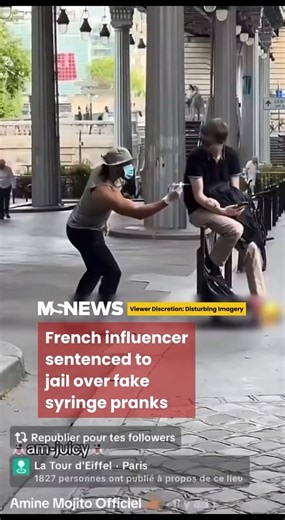 80K views · 188 reactions |  French Influencer Jailed After Terrifying Public With Fake Syringe “Pranks” Watch full video: https://audit-eye.com/2025/10/07/%f0%9f%98%b1-french-influencer-jailed-after-terrifying-public-with-fake-syringe-pranks/ | Unit Check | Facebook