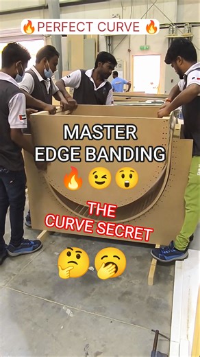 Stop Messing Up Your Curves! Pro Round Edge Banding Tutorial 🔥 #shorts #woodworking #diy #Hacks