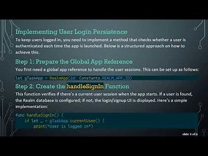 How to Keep Users Logged In with MongoDB Realm in Your iOS App
