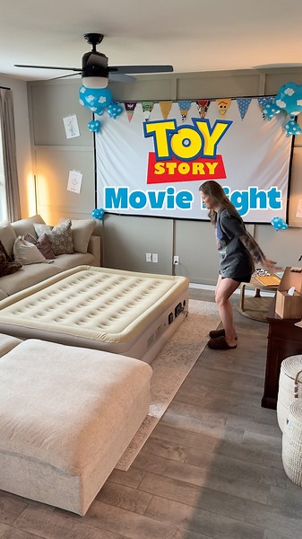 Loved doing this Toy Story movie night with the boys 🥹 #toystory #movienight #themedmovie #momlife