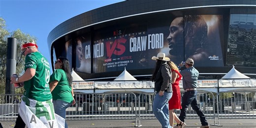 First boxing event inside Allegiant Stadium excites residents, Las Vegas tourism