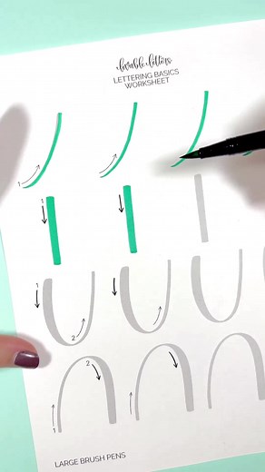 Free Hand Lettering Worksheet - Master the Basics