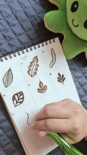 Learn easy leaf mehndi designs |Part 2| step by step 🌿