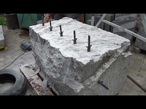 Stein spalten von Bildhauer Brupbacher