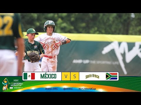 Highlights: 🇿🇦 South Africa vs. Mexico 🇲🇽 - WBSC U-12 Baseball World Cup