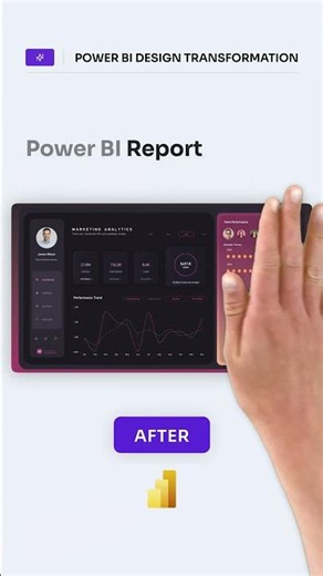 Report Makeover in Power BI | Marketing Analytics Dark Theme