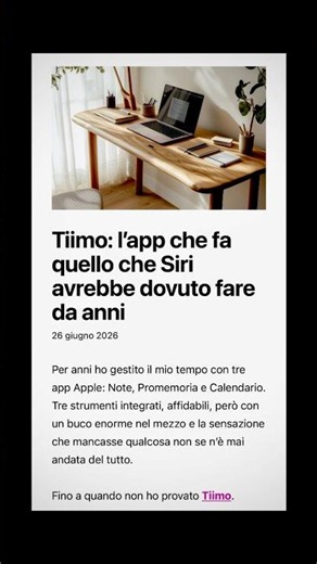 Tiimo: l’app che fa quello che Siri avrebbe dovuto fare da anni
