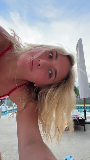 okay. that actually hurt😆 #fyp #swim #pool #oops #flop #viral