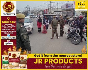 Traffic violators face Challans during Naka checking near Indira...