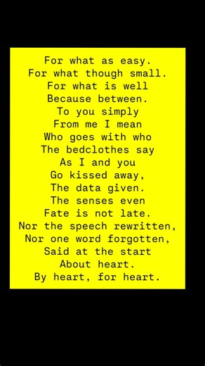 Reading WH Auden. Poem - To you simply. #lovesong #poetry #spokenword
