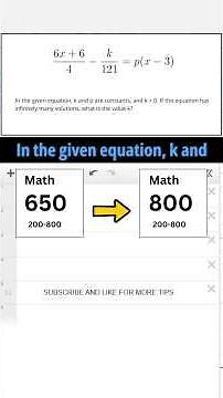 The 15-second Desmos trick for infinite solution problems! #satprep #viral #desmos #desmoshacks