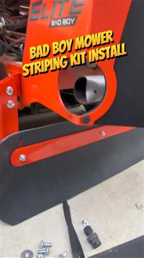 Bad Boy Mowers Striping Kit Install #stripingkit #lawnmower #zeroturn #mower #badboymowers #diy #mow