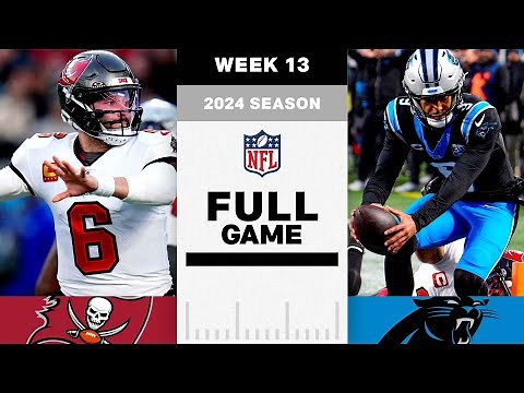 Tampa Bay Buccaneers vs. Carolina Panthers FULL GAME | NFL 2024 Season Week 13