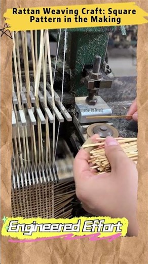 Rattan Weaving Craft Square Pattern in the Making #EngineeredEffort