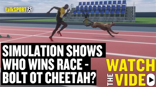 Wild 3D simulation shows how Usain Bolt would do against cheetah in bizarre 100m race