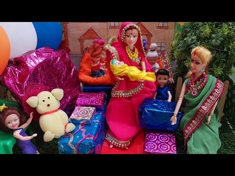 Dilli Wali barbie Epi-181/Barbie Doll all day routine in Indian village/Barbie Doll Bedtime Story
