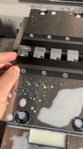 Has anyone had issues like this with orange vises? Their response was they don’t recommend machining multiple pieces per bar. I’ve been machining parts like this for years and never had issues with our girardi vises.I’ve re ground both jaw plates but think the vise body’s aren’t flat either. Need to run an indicator across again but I believe it bulged out about .0005 in the center initially when I put them in the machine. | Corey Maloney