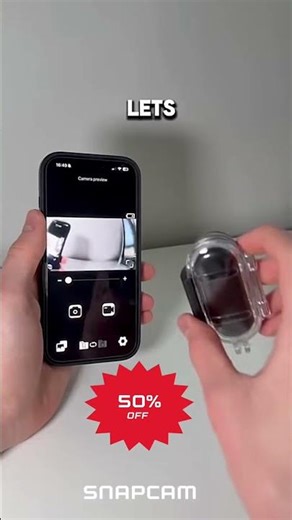 50% Off now! Find yours at www.snapcam.se #cam #snapcam #vlogg #pov #actioncamera #tech #camera