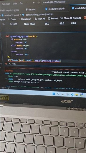Error In python 👏 #python #bangladesh #banglacontent