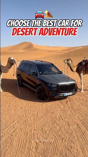 Choose the Best Car for a Desert Adventure 🏜️🚗 #shorts #car #automobile #desert