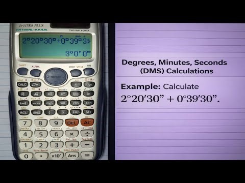 Do Degrees Minutes Seconds Calculations on Calculator Casio Fx 115ES PLUS (2026)