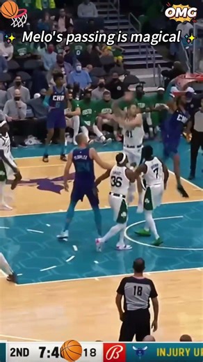 They call him “Melo” for a reason. The passing is magical🏀🥳#lamelo #nba #basketball #pass #sports