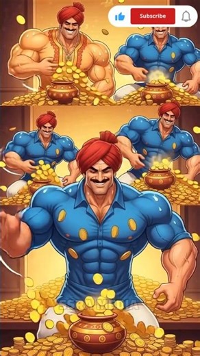 "Indian Farmer Finds Real Magic Pot That Doubles Gold Coins 💰 From Poor to Richest Man"#viral #ai