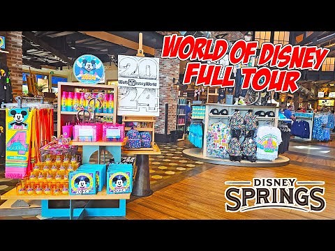 World of Disney Shop FULL Tour in Disney Springs at Walt Disney World Florida (Feb 2024) [4K]