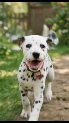 Dalmatian Puppy run | Gemini generated Video | Learning AI #puppy #puppieshorts #aivideo #dalmatian