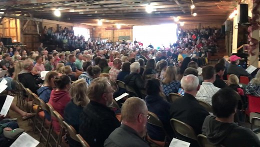 Sunday morning a cappella hymn sing is a festival highlight. Glorious!! | The Benson Family