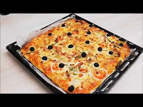 Here is a recipe for chicken pizza ✔ #pizza #recipe #chicken