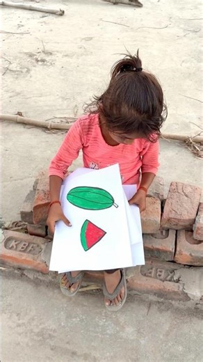 Anushka Ko Kya Drawing Mili 😍 #drawing #art #apple #banana #tree #art #shorts #colour #colors #cute