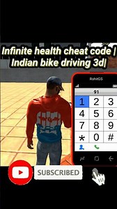 infinite health cheat code |indian bike driving 3d|