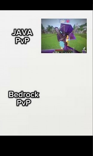 Java vs Bedrock #pvp #java #bedrock