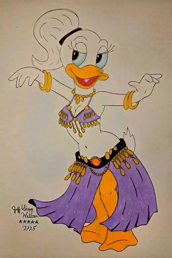Daisy Duck can rock the belly dance world! 💜💜💜💜 | Bellydance Toons