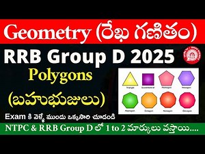 RRB Group D 2025 Geometry full Concept : Polygons