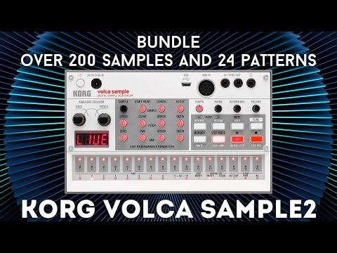 Korg Volca Sample2 - Ideas + Synth Warp Bundle 251 samples and 40 patterns