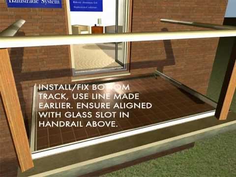 How to install Balcony Systems Glass Balustrades - www.Balconette.co.uk
